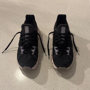 On Running Women's Black and Pink Athletic Shoes